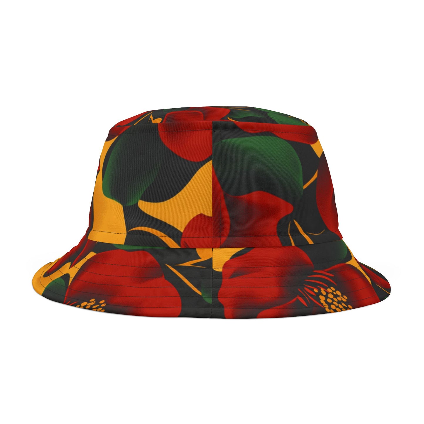 Vibrant Floral Bucket Hat Summer Accessory Festival Style Unisex Hat Beachwear Casual Outdoor Fashion