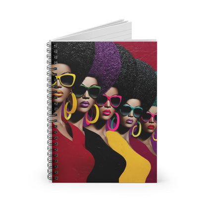 Vibrant Afro-Chic Spiral Notebook, Colorful Notebook for Writers, Gift for [...]