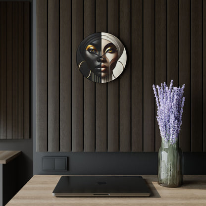 Duality Acrylic Wall Clock #DLTY1