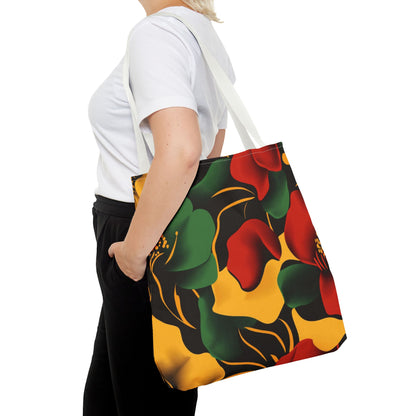 Vibrant Floral Tote Bag Trendy Shopping Tote Eco-Friendly Carry-All Perfect for Summer Gift for Her and Him