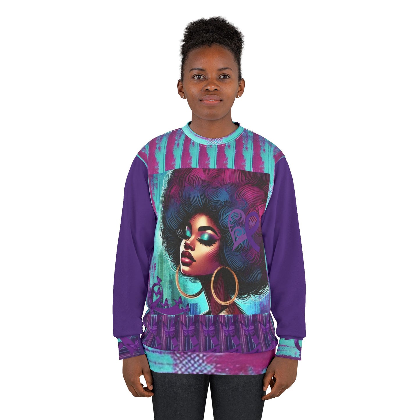 Lupus Thriver Resilience Unisex Sweatshirt (AOP) #LTR5