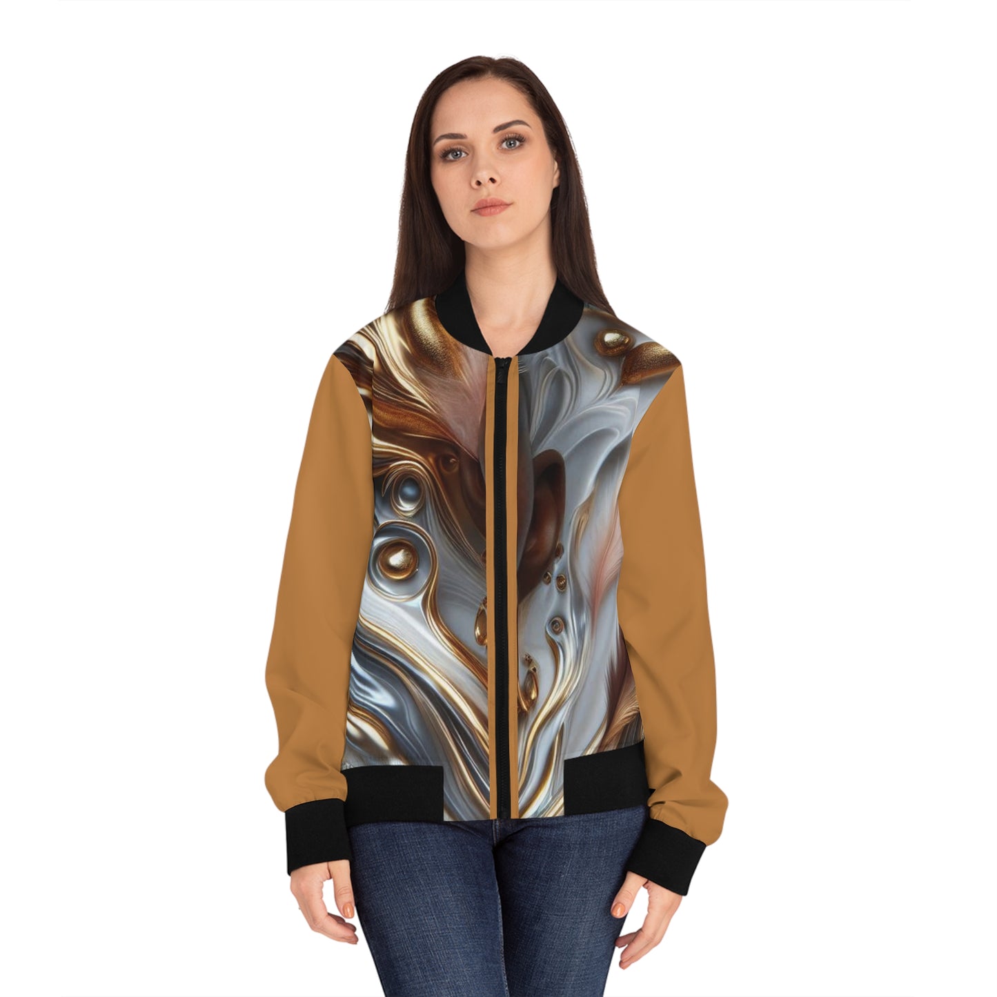 Ethereal Women's Bomber Jacket (AOP) #EC2