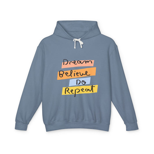 Affirmations Unisex Lightweight Hooded Sweatshirt #AU2