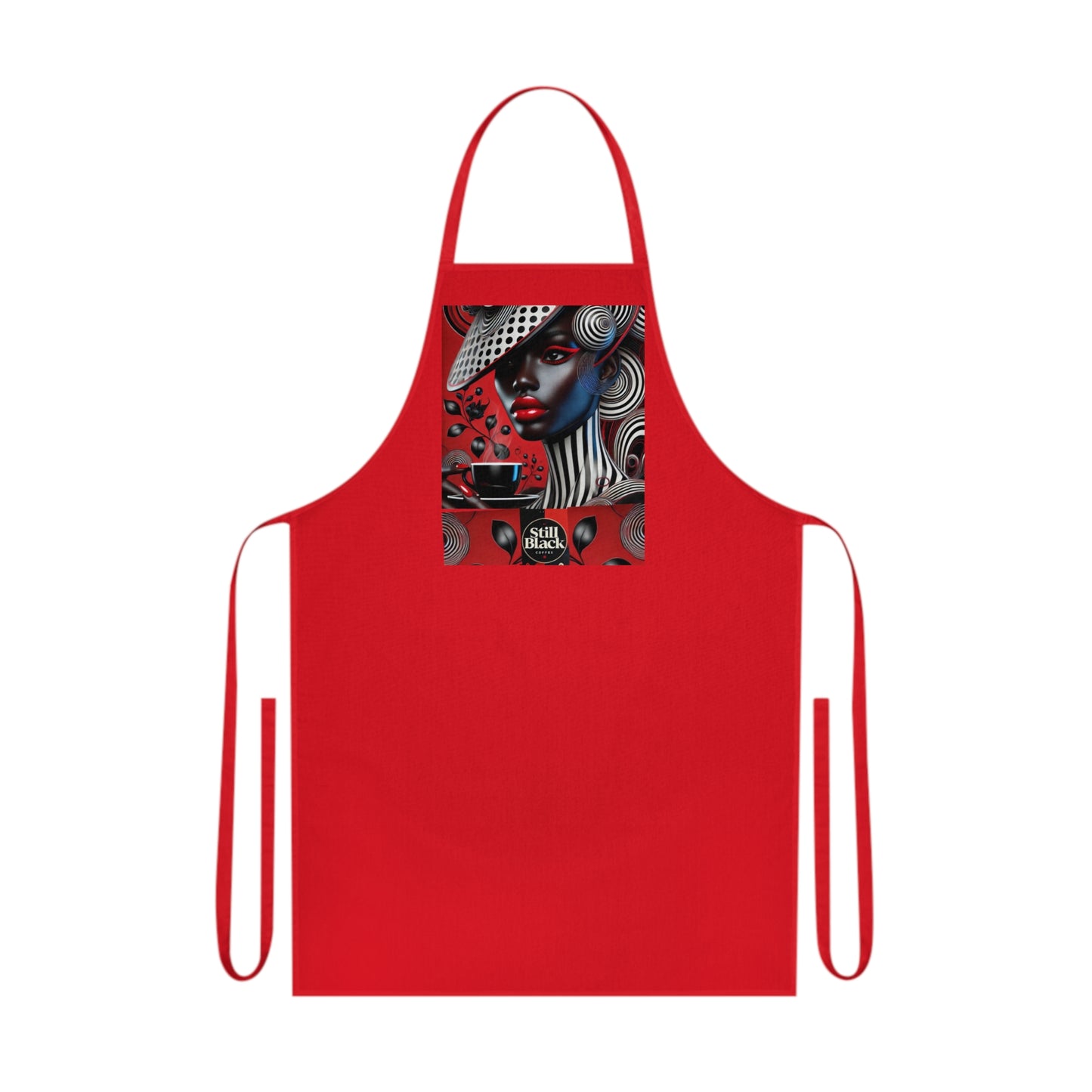 Still Black Cotton Apron #SB9