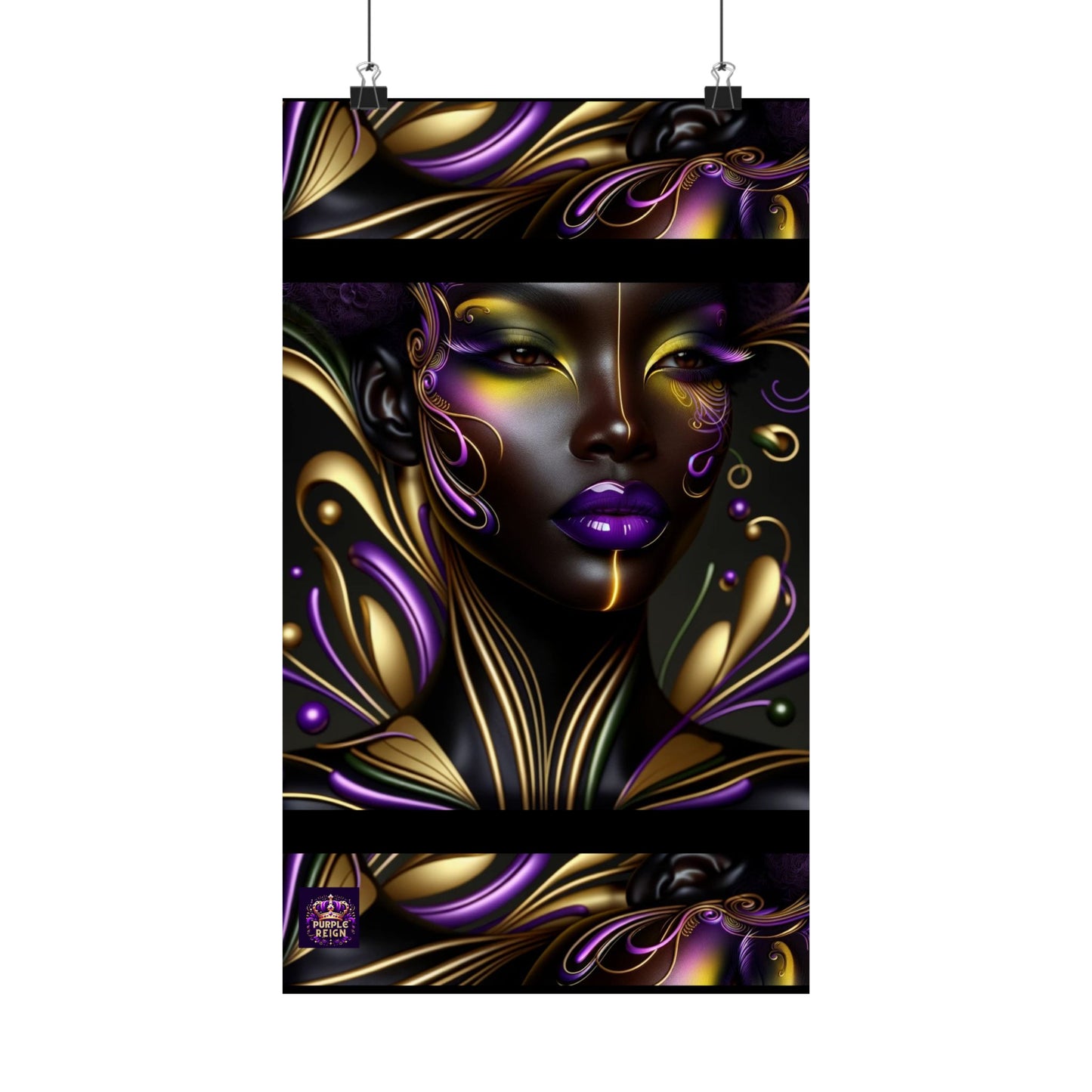 Purrple Reign Matte Vertical Posters #PR7