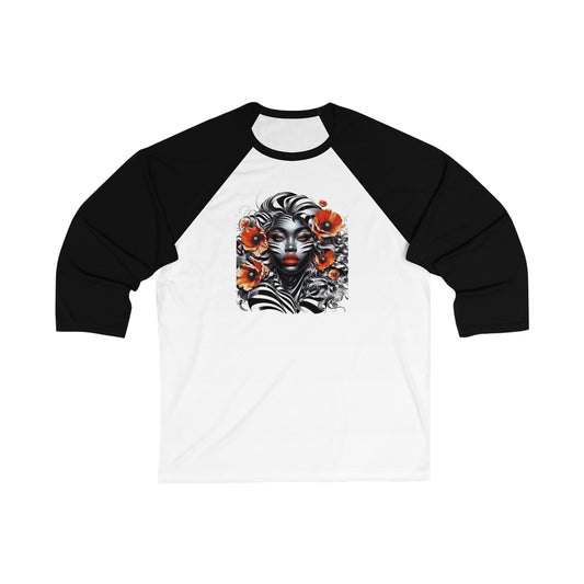 Zebra Fantasy 3\4 Sleeve Baseball Tee #ZF38