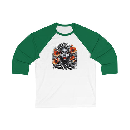 Zebra Fantasy 3\4 Sleeve Baseball Tee #ZF38