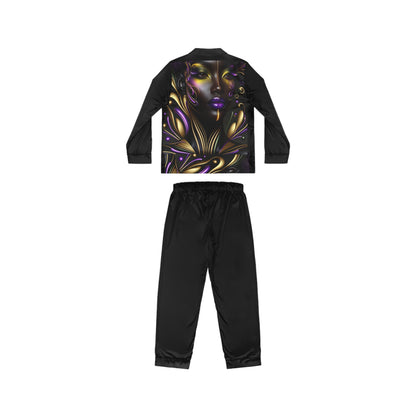 Purple Reign Women's Satin Pajamas (AOP) #PR2