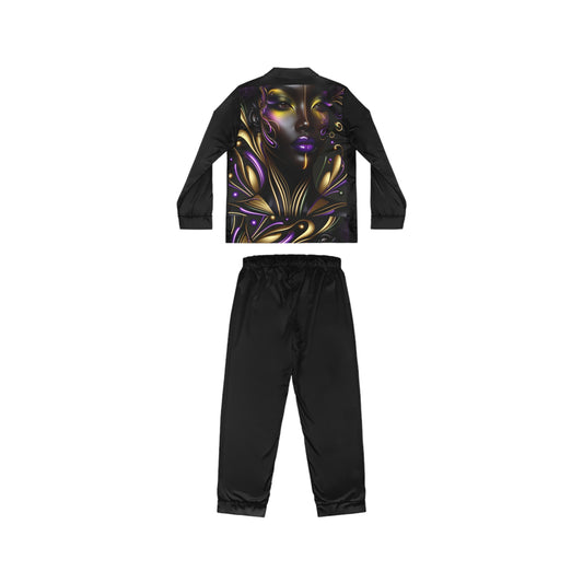 Purple Reign Women's Satin Pajamas (AOP) #PR2