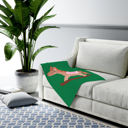 Rocking Horse Baby Swaddle Blanket #RH1