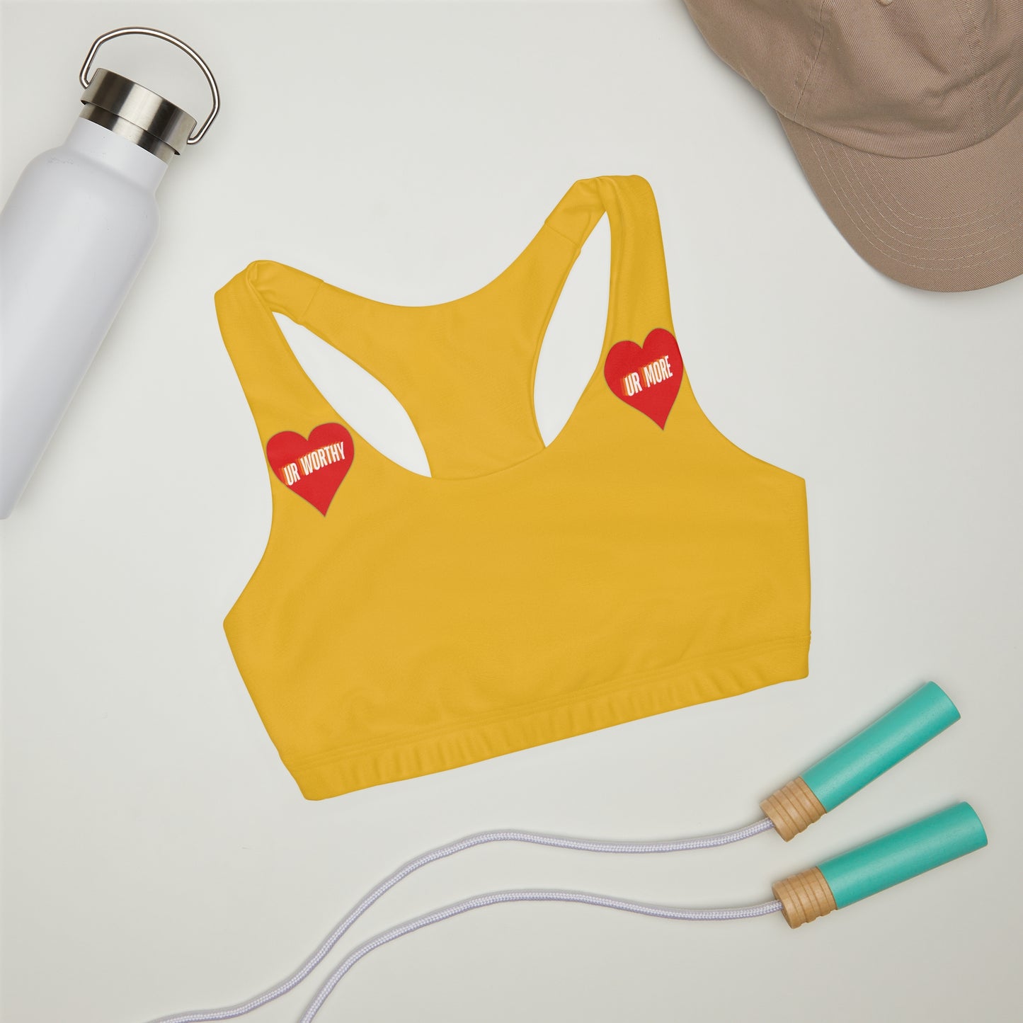 UR Worthy-UR More Girls' Double Lined Seamless Sports Bra (AOP) #15