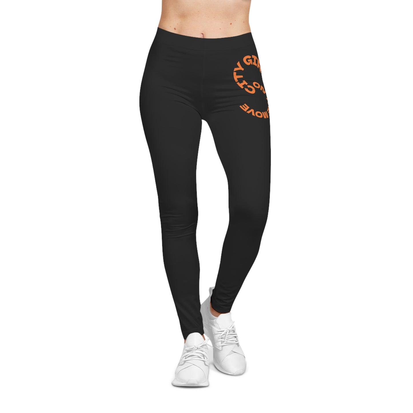 Afrocentric Boxy Tee City Girl On The Move Women's Casual Leggings, Trendy Leggings, Fashion Leggings, Comfortable Leggings, Stylish