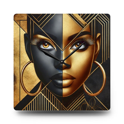 Amber Radiance Acrylic Wall Clock #AR1