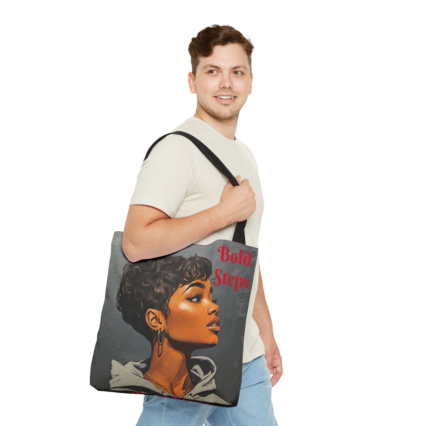 Bold Steps Tote Bag (AOP) #T11