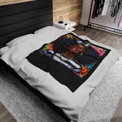 Believe Velveteen Plush Blanket #51