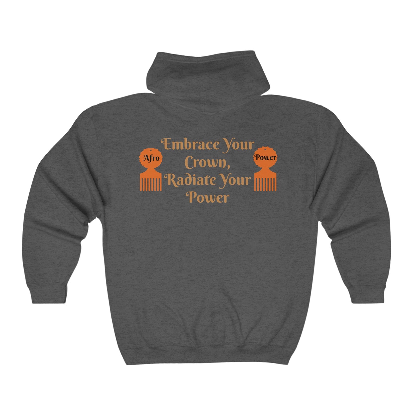 Afro Power Unisex Heavy Blend™ Full Zip Hooded Sweatshirt #AP5