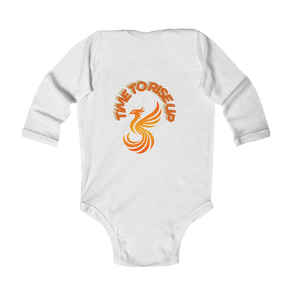 Time To Rise Infant Long Sleeve Bodysuit #2IU