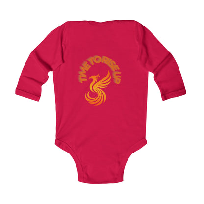 Time To Rise Infant Long Sleeve Bodysuit #2IU
