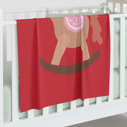 Rocking Horse Baby Swaddle Blanket #RH1