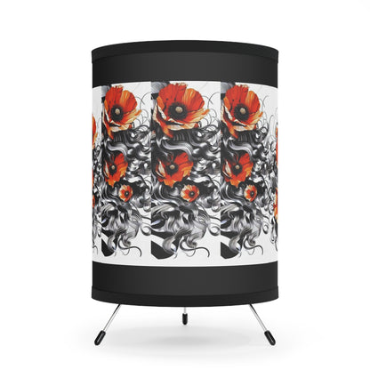 Zebra Fantasy Tripod Lamp with High-Res Printed Shade, US\CA plug #SZ35