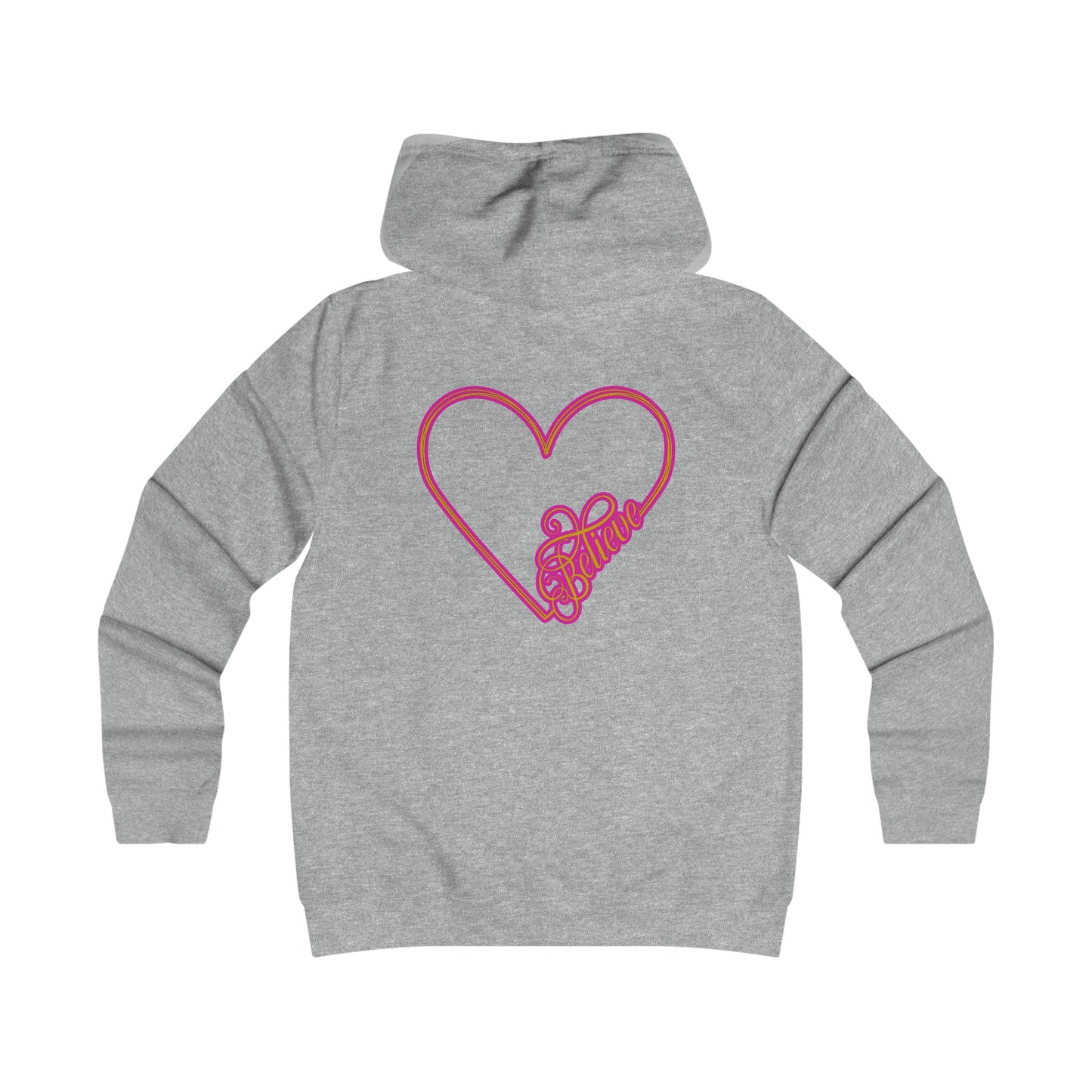 Believe Girlie College Hoodie #51
