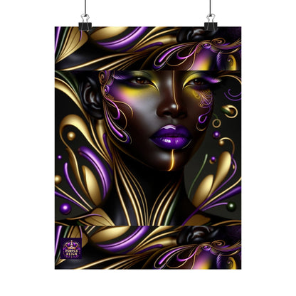 Purrple Reign Matte Vertical Posters #PR7