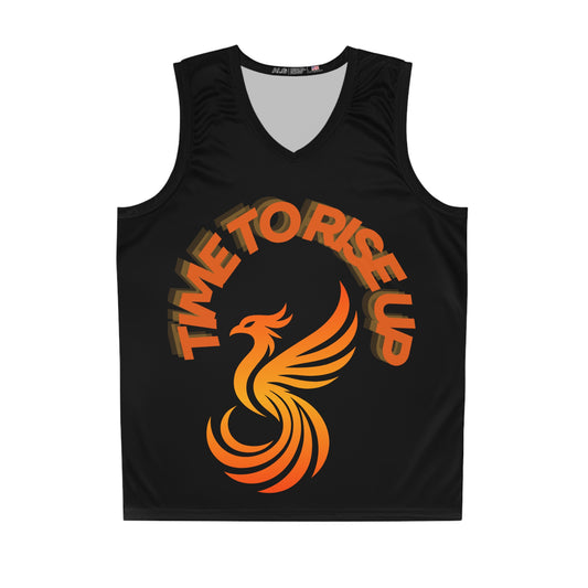 Time To Rise Up Basketball Jersey (AOP) #TTRU8