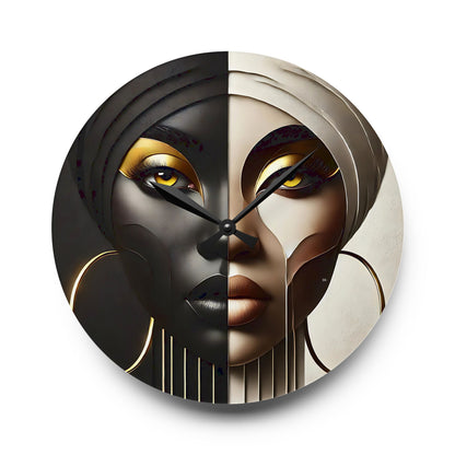 Duality Acrylic Wall Clock #DLTY1