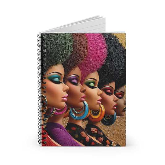 Vibrant Afro-Chic Spiral Notebook, Colorful Notebook for Writers, Gift for [...]