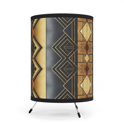 Amber Radiance Tripod Lamp with High-Res Printed Shade, US\CA plug #AR1