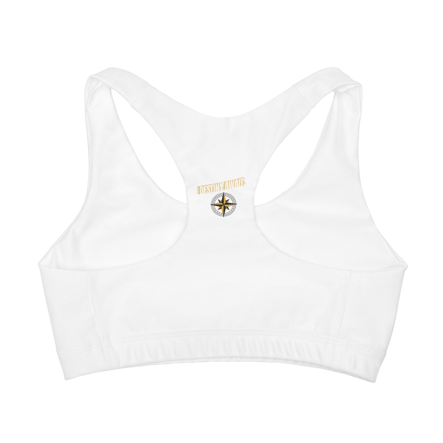 Destined For Greatness Girls' Double Lined Seamless Sports Bra (AOP) #1