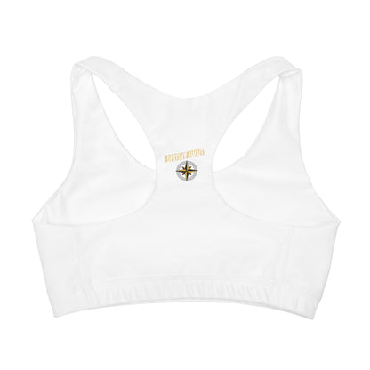 Destined For Greatness Girls' Double Lined Seamless Sports Bra (AOP) #1