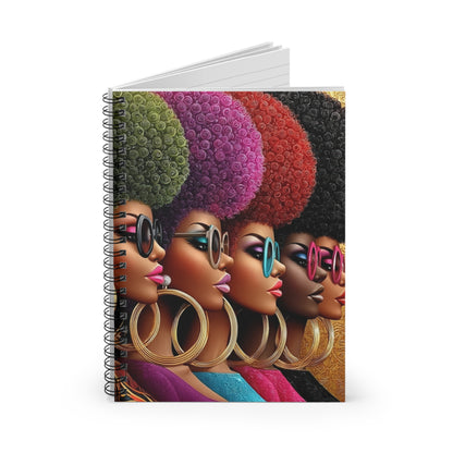 Vibrant Afro-Chic Spiral Notebook, Colorful Notebook for Writers, Gift for [...]