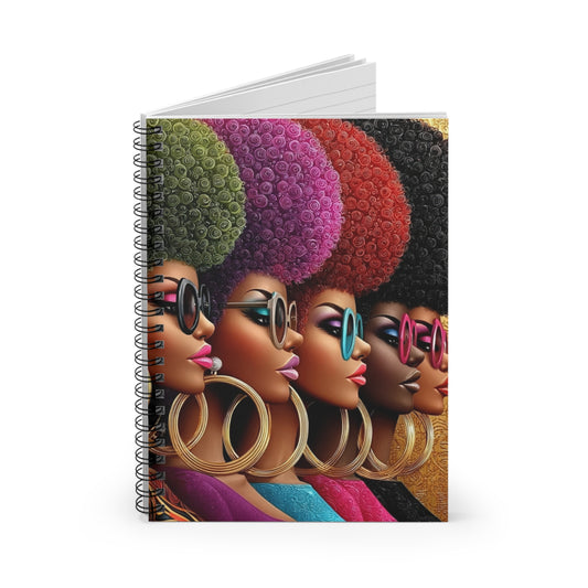 Vibrant Afro-Chic Spiral Notebook, Colorful Notebook for Writers, Gift for [...]