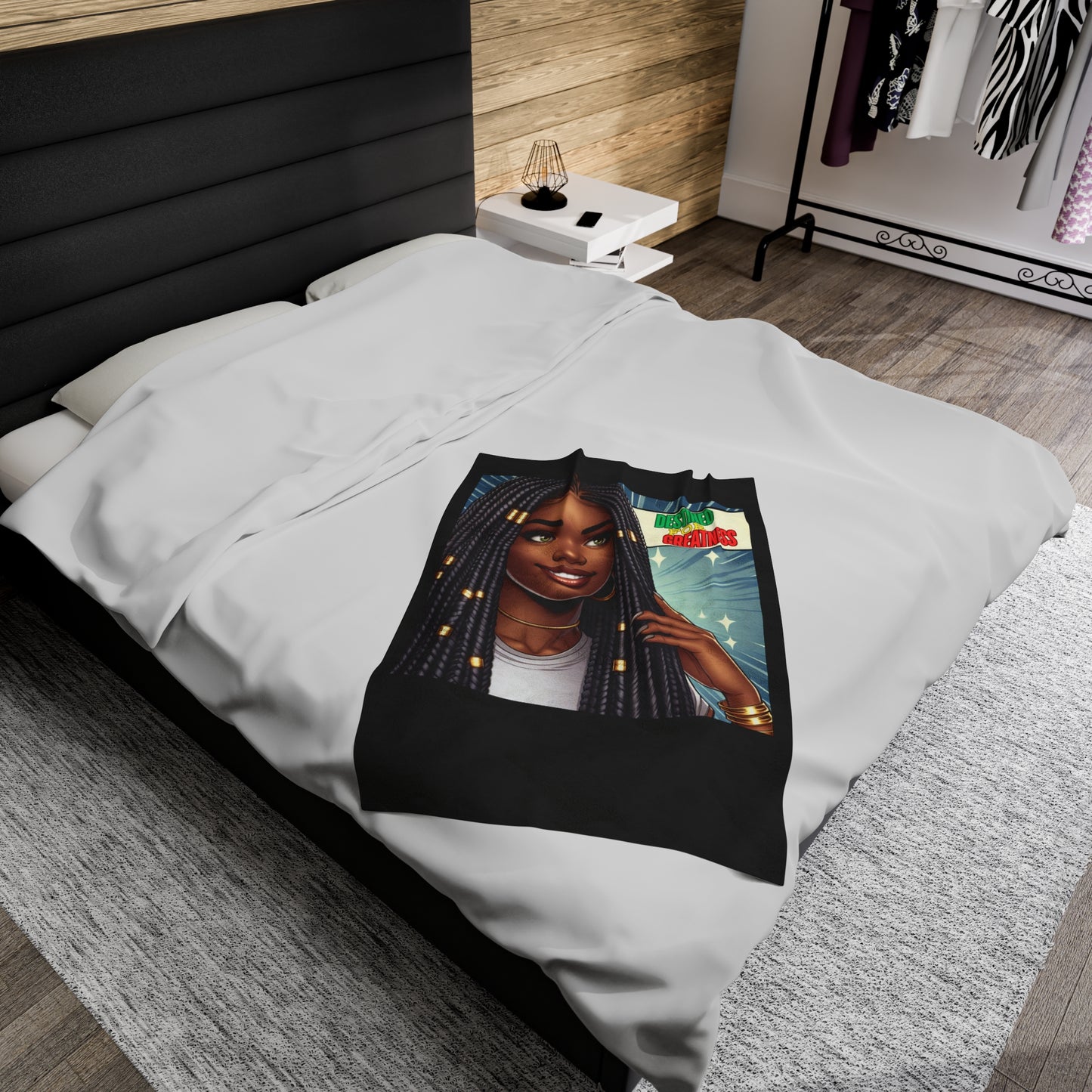 Destined For Greatness Velveteen Plush Blanket #9