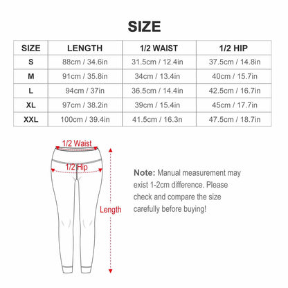 Custom Print Patterned Yoga Pants with 2 Pockets (All-Over Printing)