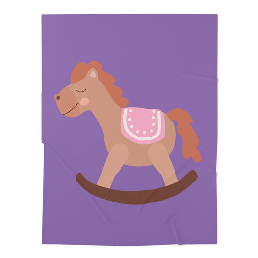 Rocking Horse Baby Swaddle Blanket #RH1