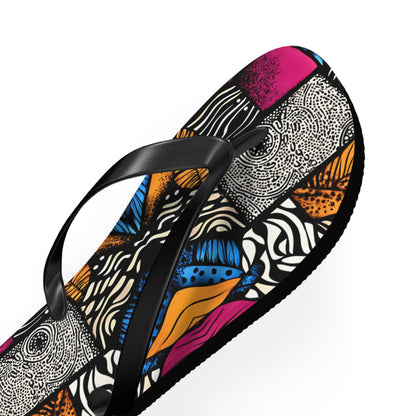Floral and Feather Flip Flops | Beach Sandals for Summer Vibes Vacation Footwear