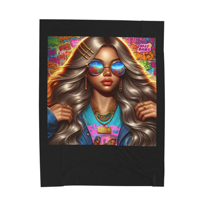 Future Boss Velveteen Plush Blanket #35