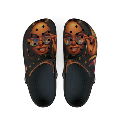 Queen-Wear Your Crown EVA Foam Rubber Shoes (AOP) #49U