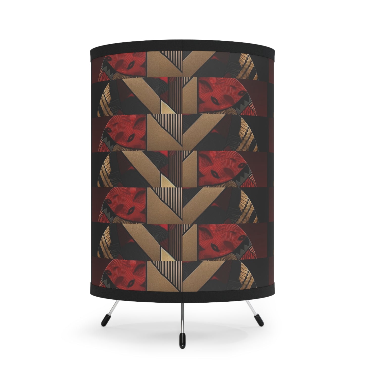 Dual Faced Tripod Lamp with High-Res Printed Shade, US\CA plug #DF1