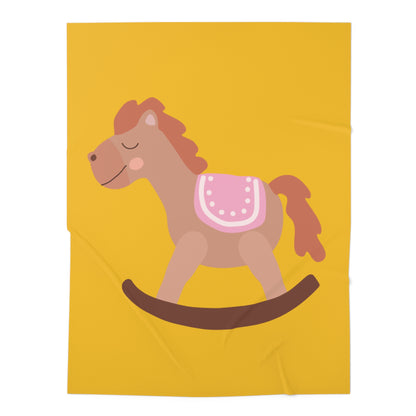 Rocking Horse Baby Swaddle Blanket #RH1