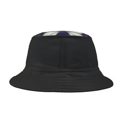 Butterfly Beauty Bucket Hat, Women's Fashion Denim Sun Hat, Trendy Blue