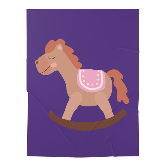 Rocking Horse Baby Swaddle Blanket #RH1