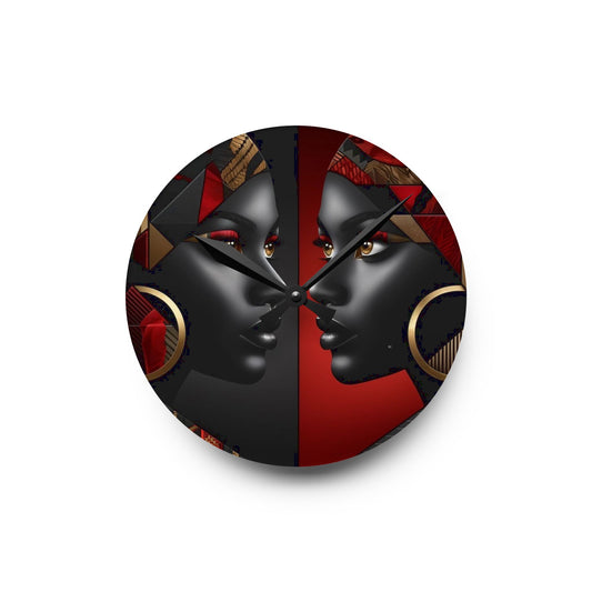 Dual Faced Acrylic Wall Clock #DF1