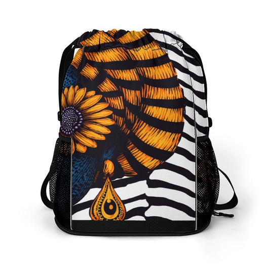 Waffle Cloth Sprots Drawstring Bag (Multi-Sites)