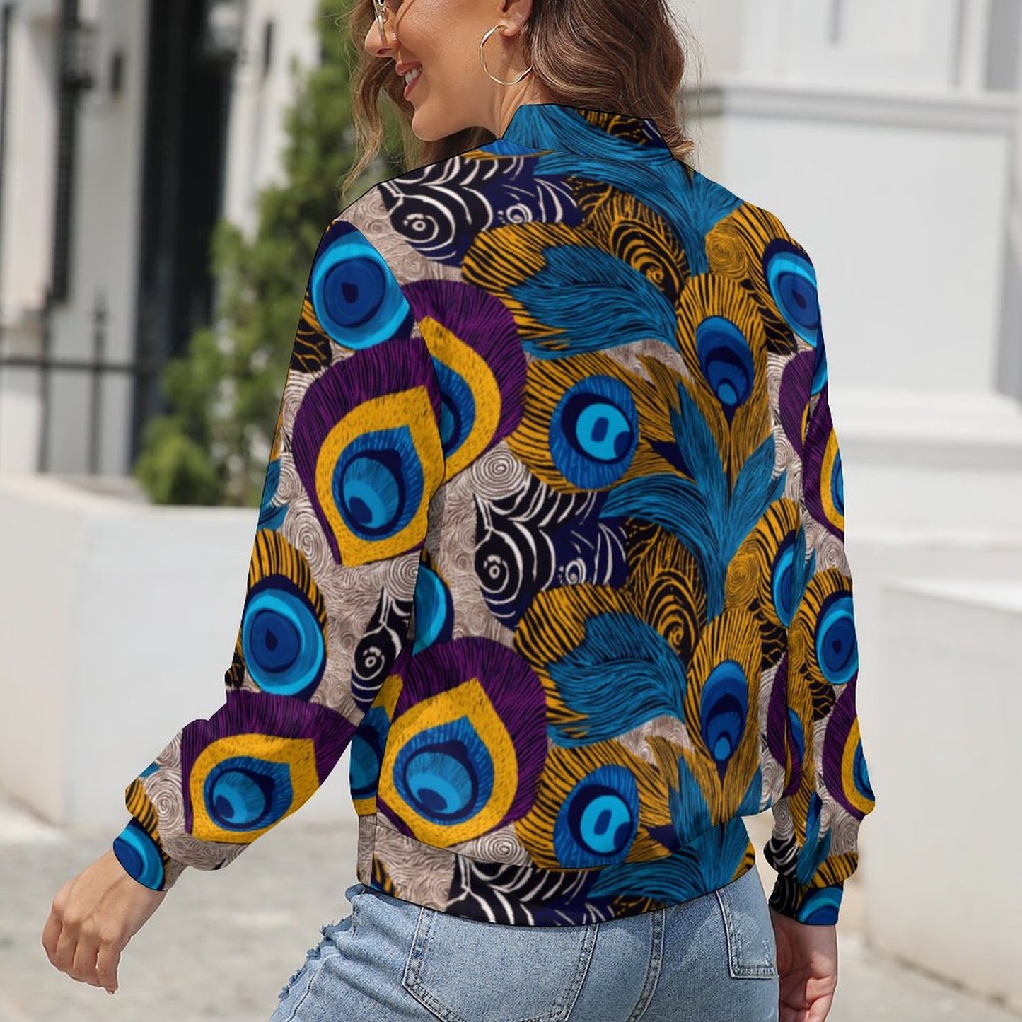 Women's Zipper Jacket LLJK (All-Over Printing)