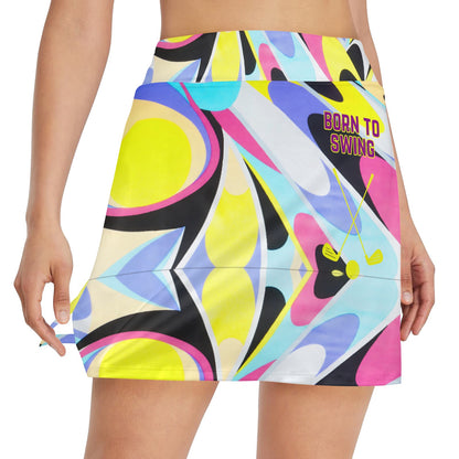 Women's Golf Skirt with Pocket (D64)