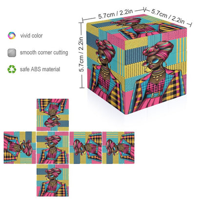 Headwrap Elegance 3x3 Magic Cube (One-sided Printing)