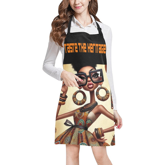 Taste the Heritage Kitchen Apron All Over Print Apron